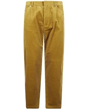 Prada Pinwale Corduroy Trousers - Gelb