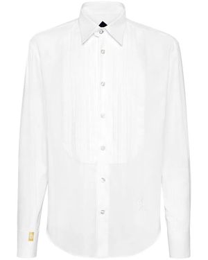 Billionaire Shirt Cut Ls Silk - Weiß