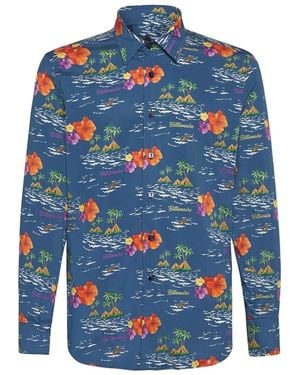 Billionaire Hemd Slim Fit Palms - Blau