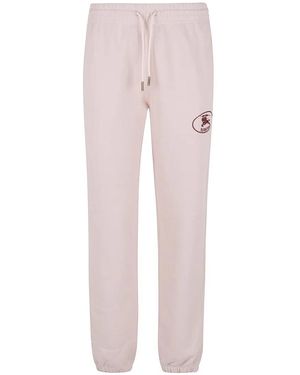 Burberry Relaxed-Fit Cotton Trousers With Adjustable Waistb - Pink