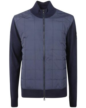 Belstaff Quilted Wool Front Jacket With Smooth Wool Back - Blau