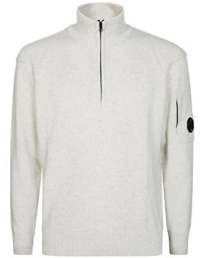 C.P. Company Knitwear Polo Collar - Weiß