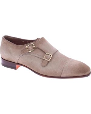 Santoni Monk Taupe - Schwarz
