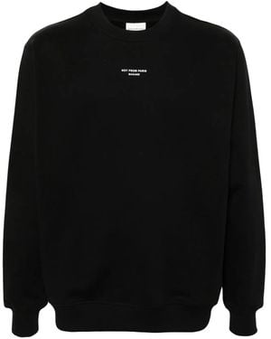 Drole de Monsieur Le Sweatshirt Slogan Classique - Schwarz