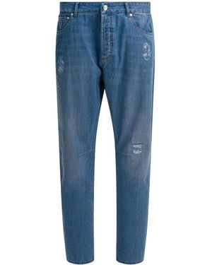 Brunello Cucinelli Five-Pocket Leisure Fit Jeans - Blau