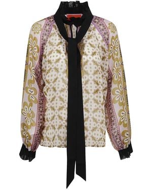 La DoubleJ Nude Silk Shirt - Schwarz