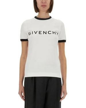 Givenchy Archetype Logo T-Shirt - Weiß