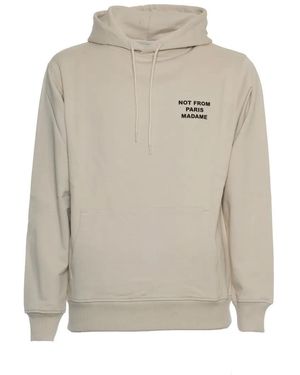 Drole de Monsieur Le Hoodie Slogan - Grau
