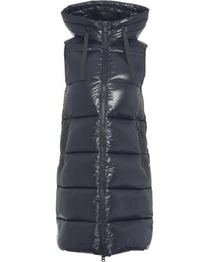 Save The Duck Long Quilted Vest - Schwarz