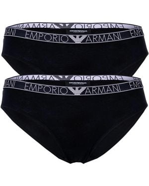 Emporio Armani Essential Studs Logo 2Er Pack - Schwarz
