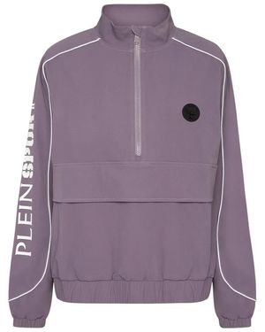 Philipp Plein Sweatjacke Scratch - Lila