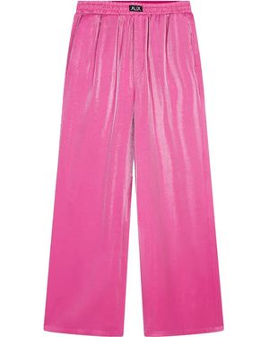 Alix The Label Shine Wide Leg Pants Pantalons Roze - Pink