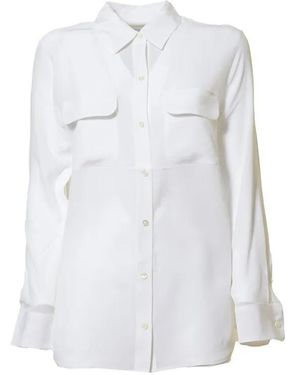 Equipment Slim Signature Shirt - Weiß