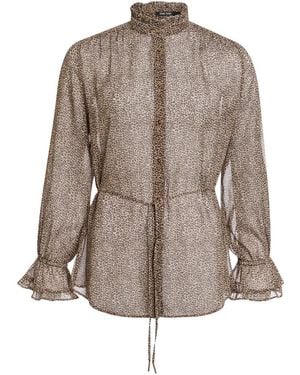 MARC AUREL Bluse - Braun