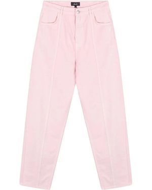 Alix The Label Linen Look Pants Pantalons Roze 250 - Pink