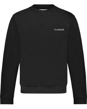 flâneur Logo Sweater - Schwarz