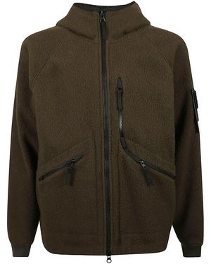 Stone Island Logo Patch Jacket - Grün