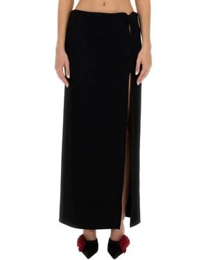 Magda Butrym Long Skirt - Schwarz