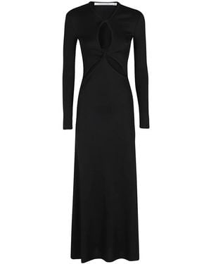 Christopher Esber Open Twist Anglaise Dress - Schwarz