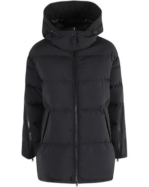 Herno Tailored Coat With Smooth Texture - Schwarz