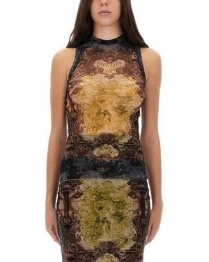 Jean Paul Gaultier Tank "Médaillon" Top - Braun