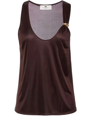 Elisabetta Franchi T-Shirts And Polos - Braun