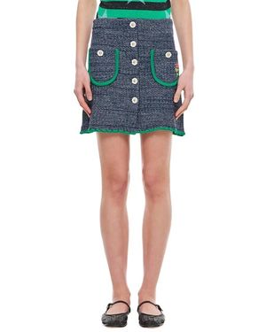 Cormio Chiara Cotton Miniskirt - Blau