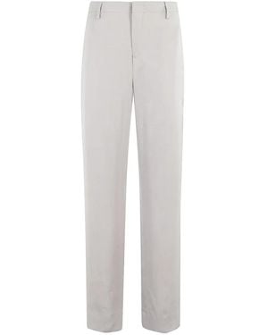 BRIGLIA High-Waisted Straight Leg Trousers With Pockets - Weiß