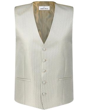 Wilvorst Weste Mit Jaquard-Muster - Grau