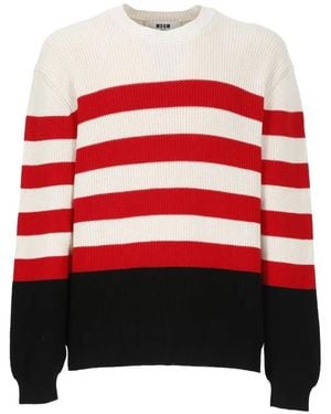 MSGM Cotton Sweater - Rot