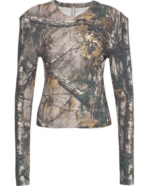 Norma Kamali Longsleeve Top With Print - Grün