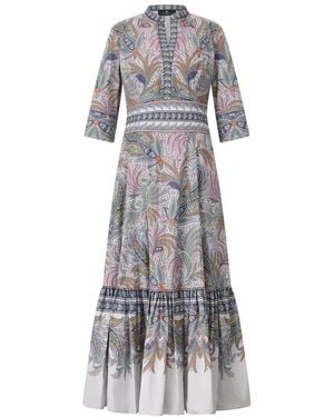 Etro Midikleid Mit Paisley-Muster - Grau
