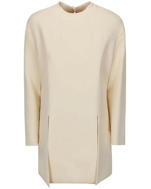 KHAITE Long Sleeve Top With Acetate Blend - Natur