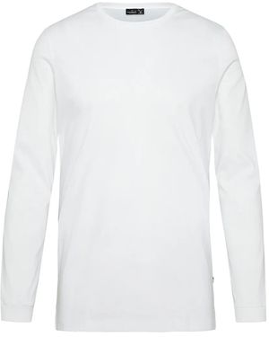Van Laack Longsleeves Polo Uni - Weiß