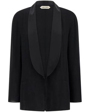 Alberta Ferretti Georgette Blazer - Schwarz