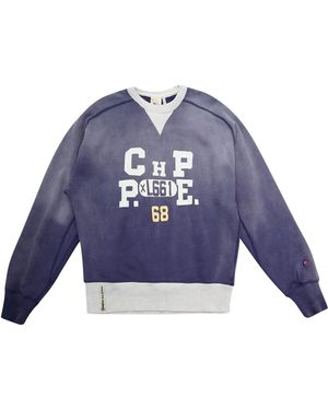 Champion Felpa Crewneck College Viola - Blau