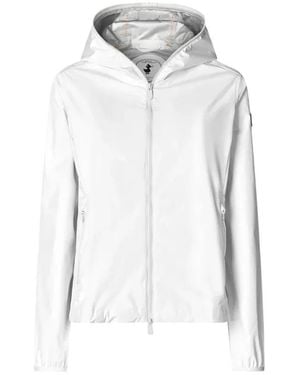 Save The Duck Windproof Jacket With Adjustable Hood - Weiß