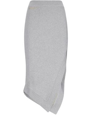The Attico Midi Skirt – - Grau