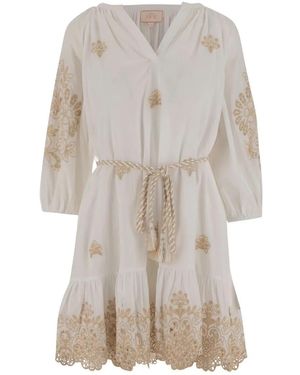 CALLING JUNE Elizabeth Cotton Mini Dress - Weiß