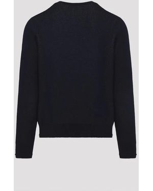 Givenchy Knitted Sweater With Embossed Detail - Blau