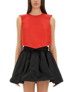 Patou Cropped Top With Open Back - Rot