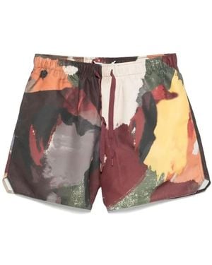 JW Anderson Short De Bain A Imprime Abstrait - Mehrfarbig