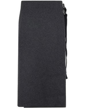 Jil Sander Tailored High-Waisted Maxi Skirt With Aesthetic - Blau