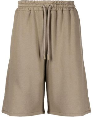 Off-White c/o Virgil Abloh Stitch Diag Cotton Track Shorts - Natur