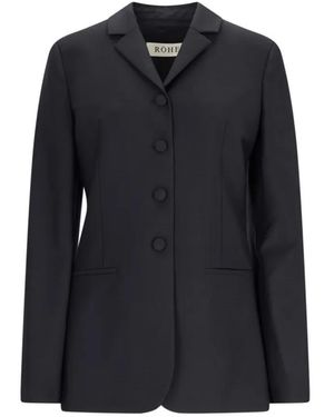 Rohe Single-Breasted Blazer - Schwarz
