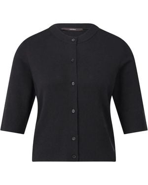 Windsor. 3/4-Arm Strickjacke Mit Seide - Schwarz