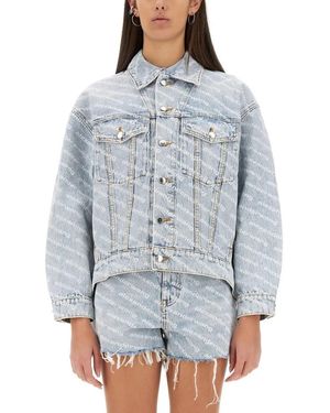 T By Alexander Wang Falling Back Jacket - Blau