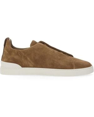 ZEGNA Low-Top Sneakers - Bruin