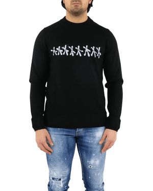 Givenchy Tufting Logo Knitwear Zwart - Schwarz