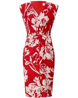 Joseph Ribkoff Etuikleid Mit Blumenmuster - Rot